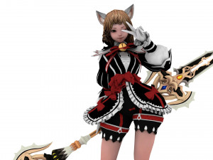 Supery girl 3 rigged 3D Model