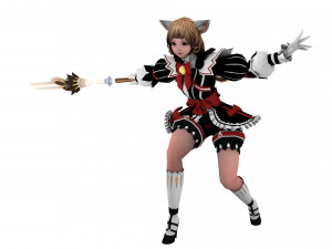 Supery girl 3 rigged 3D Model