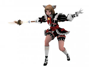 Supery girl 3 rigged 3D Model