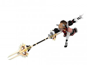 Supery girl 3 rigged 3D Model