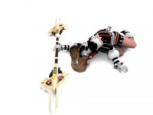 Supery girl 3 rigged 3D Model