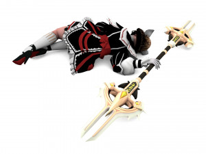 Supery girl 3 rigged 3D Model