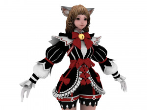 Supery girl 3 rigged 3D Model