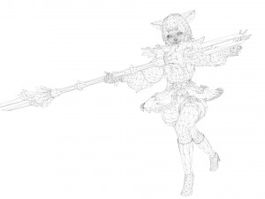 Supery girl 3 rigged 3D Model