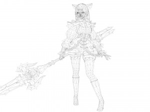 Supery girl 3 rigged 3D Model