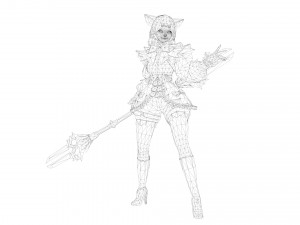 Supery girl 3 rigged 3D Model