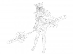 Supery girl 3 rigged 3D Model