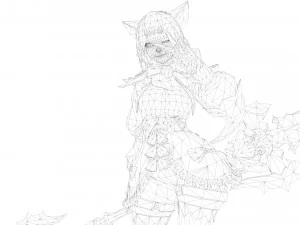 Supery girl 3 rigged 3D Model