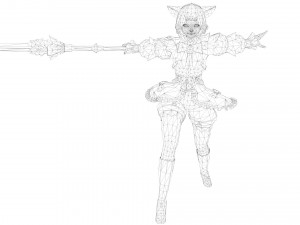 Supery girl 3 rigged 3D Model