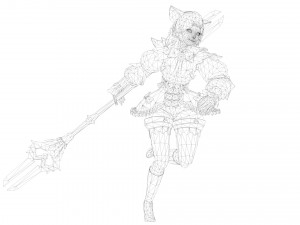 Supery girl 3 rigged 3D Model