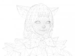 Supery girl 3 rigged 3D Model