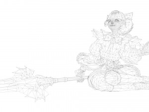 Supery girl 3 rigged 3D Model
