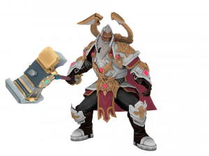 Warrior Rigged 3D Model