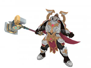 Warrior Rigged 3D Model