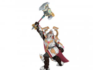 Warrior Rigged 3D Model