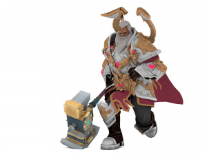 Warrior Rigged 3D 모델