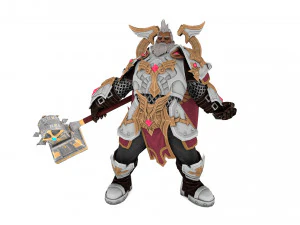 Warrior Rigged 3D Model