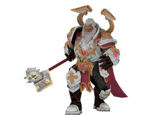 Warrior Rigged 3D Model