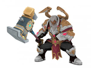 Warrior Rigged 3D Model