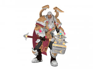 Warrior Rigged 3D Model