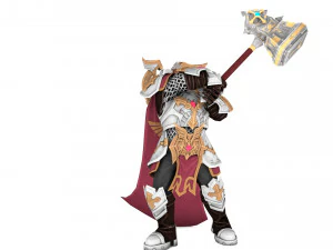 Warrior Rigged 3D Model