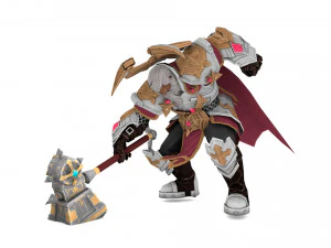 Warrior Rigged 3D Model