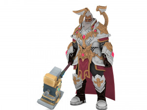 Warrior Rigged 3D 모델