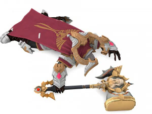 Warrior Rigged 3D Model