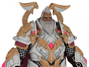 Warrior Rigged 3D Model