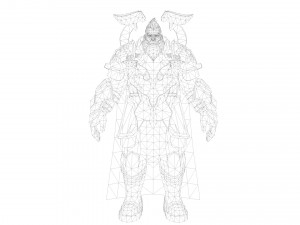 Warrior Rigged 3D 모델
