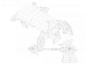 Warrior Rigged 3D 모델
