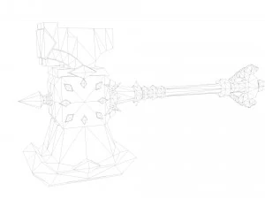 Warrior Rigged 3D Model