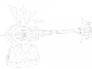Warrior Rigged 3D Model