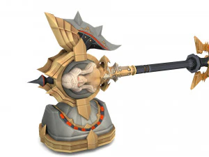 Warrior Rigged 3D Model