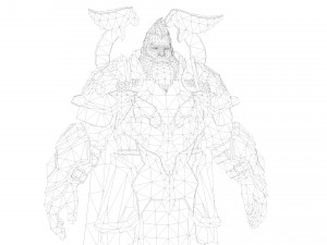 Warrior Rigged 3D 모델