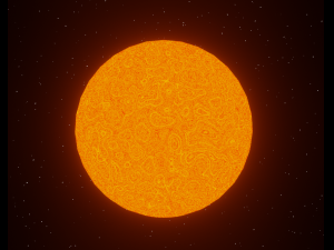 Sun and space 3D 모델
