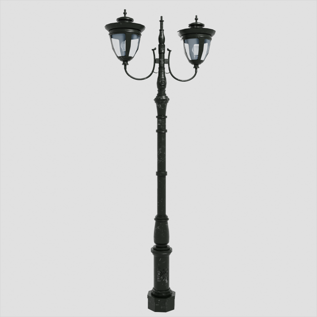 StreetLamp04 3D 모델 .c4d .max .obj .3ds .fbx .stl .blend 