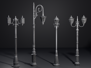 StreetLamps6Pack Vol 1 Modello 3D
