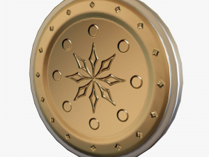 Metallic Coins Pack01 Model 3D