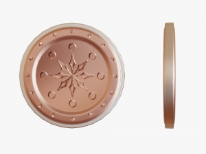 Metallic Coins Pack01 Model 3D