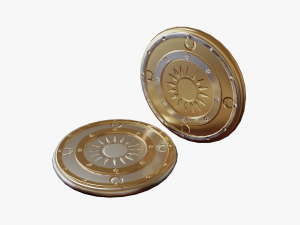 Metallic Coins Pack01 Model 3D