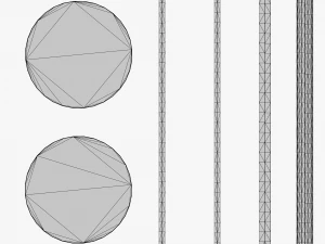 Metallic Coins Pack02 3D Model