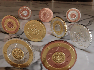 Metallic Coins Pack02 3D 模型