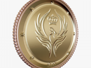 Metallic Coins Pack02 3D 模型