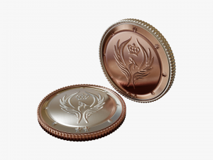 Metallic Coins Pack02 3D 模型