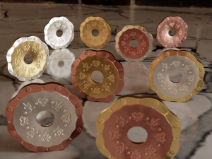 Metallic Coins Pack03 Model 3D