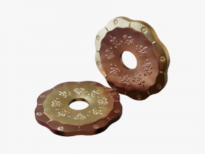 Metallic Coins Pack03 Model 3D