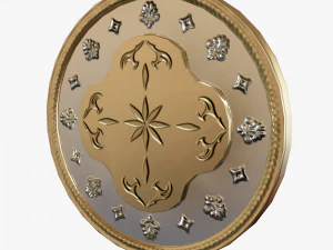Metallic Coins Pack03 3D Model