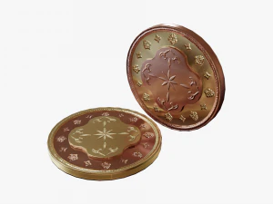 Metallic Coins Pack03 3D Model