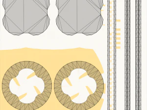 Metallic Coins Pack03 3D Model